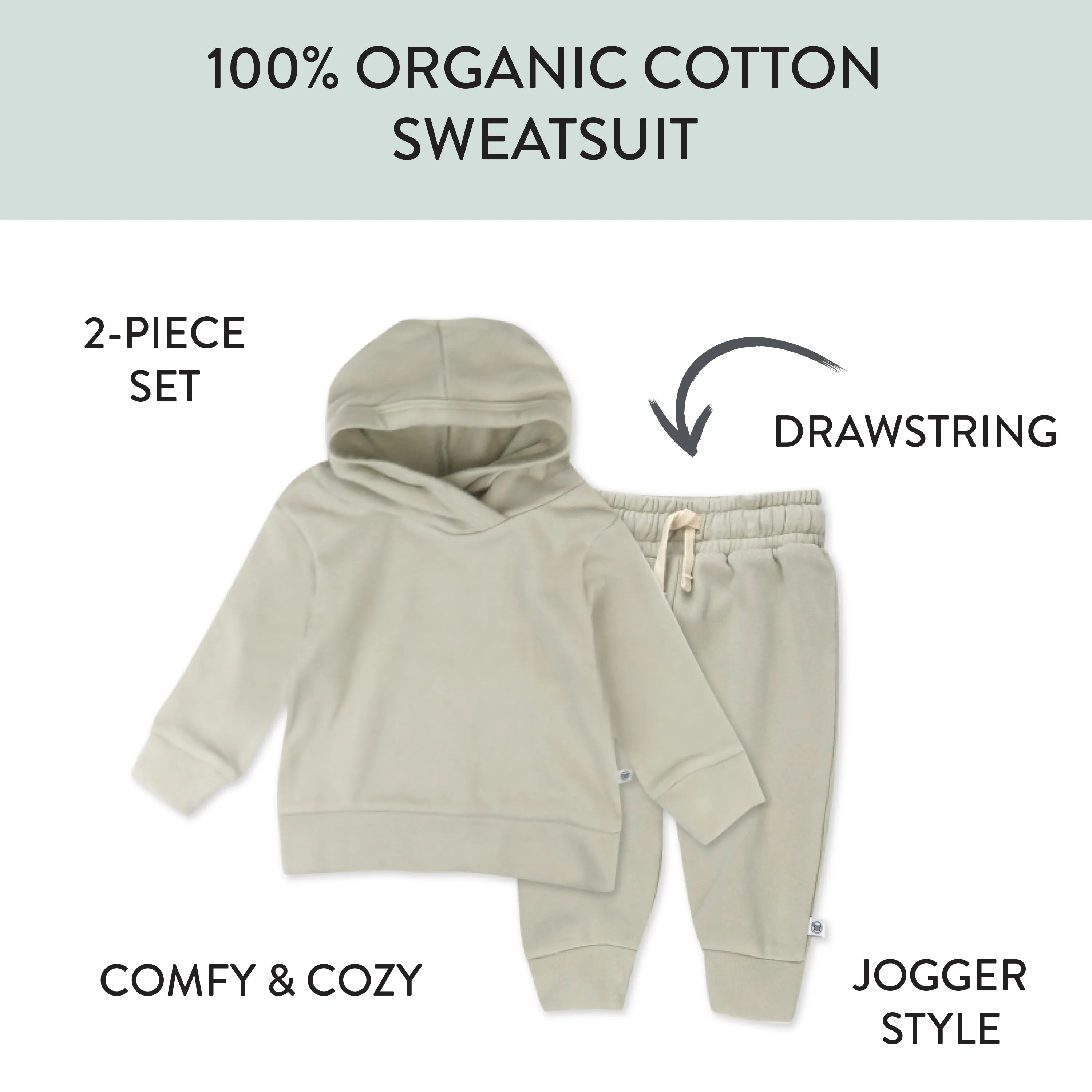 2-Piece Light Weight Hoodie & Sweatpant Set