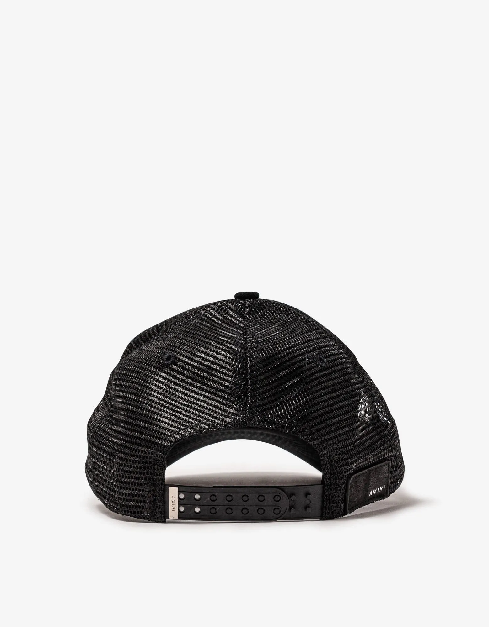 Amiri Black & Peach Core Logo Trucker Hat