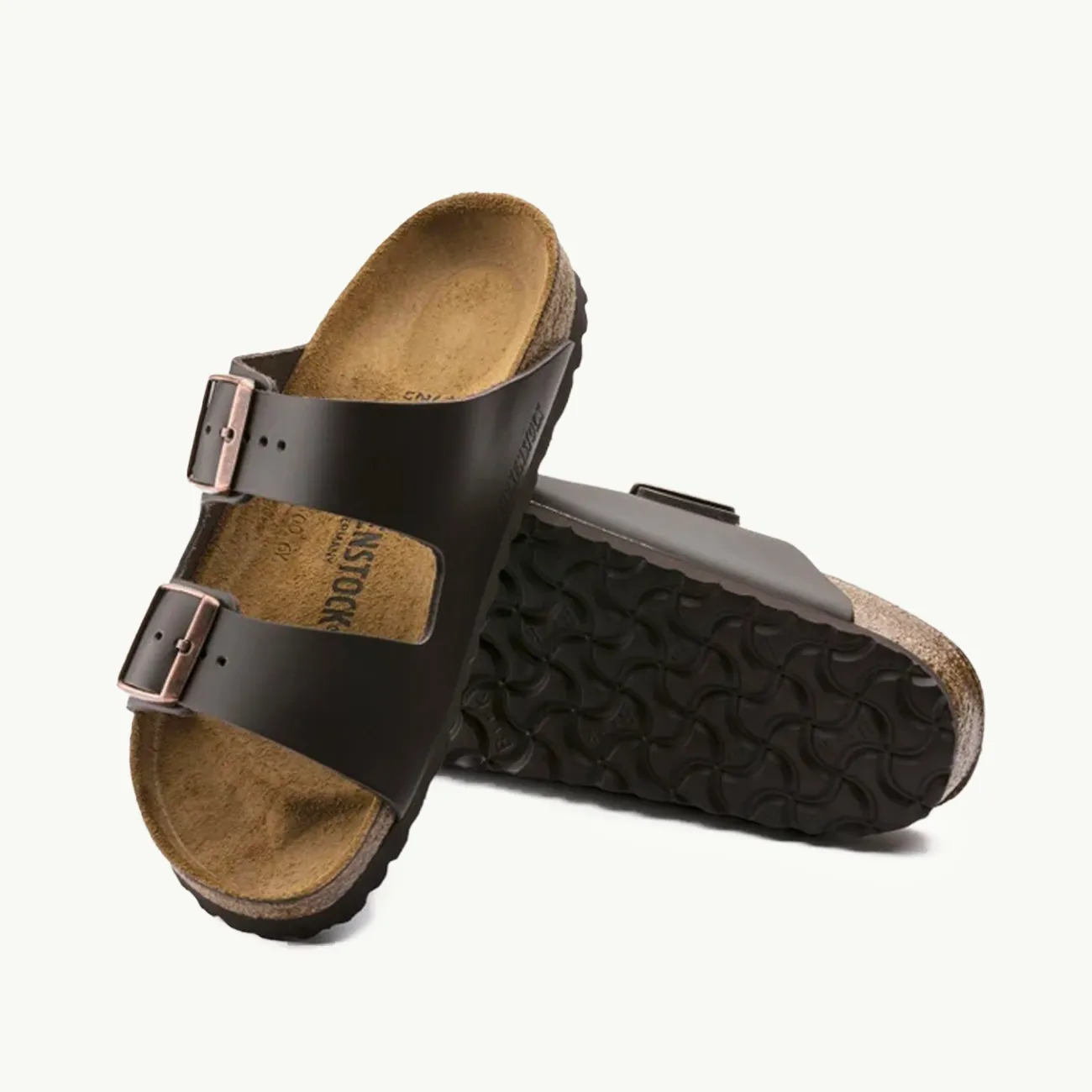 Arizona Smooth Leather Narrow - Dark Brown