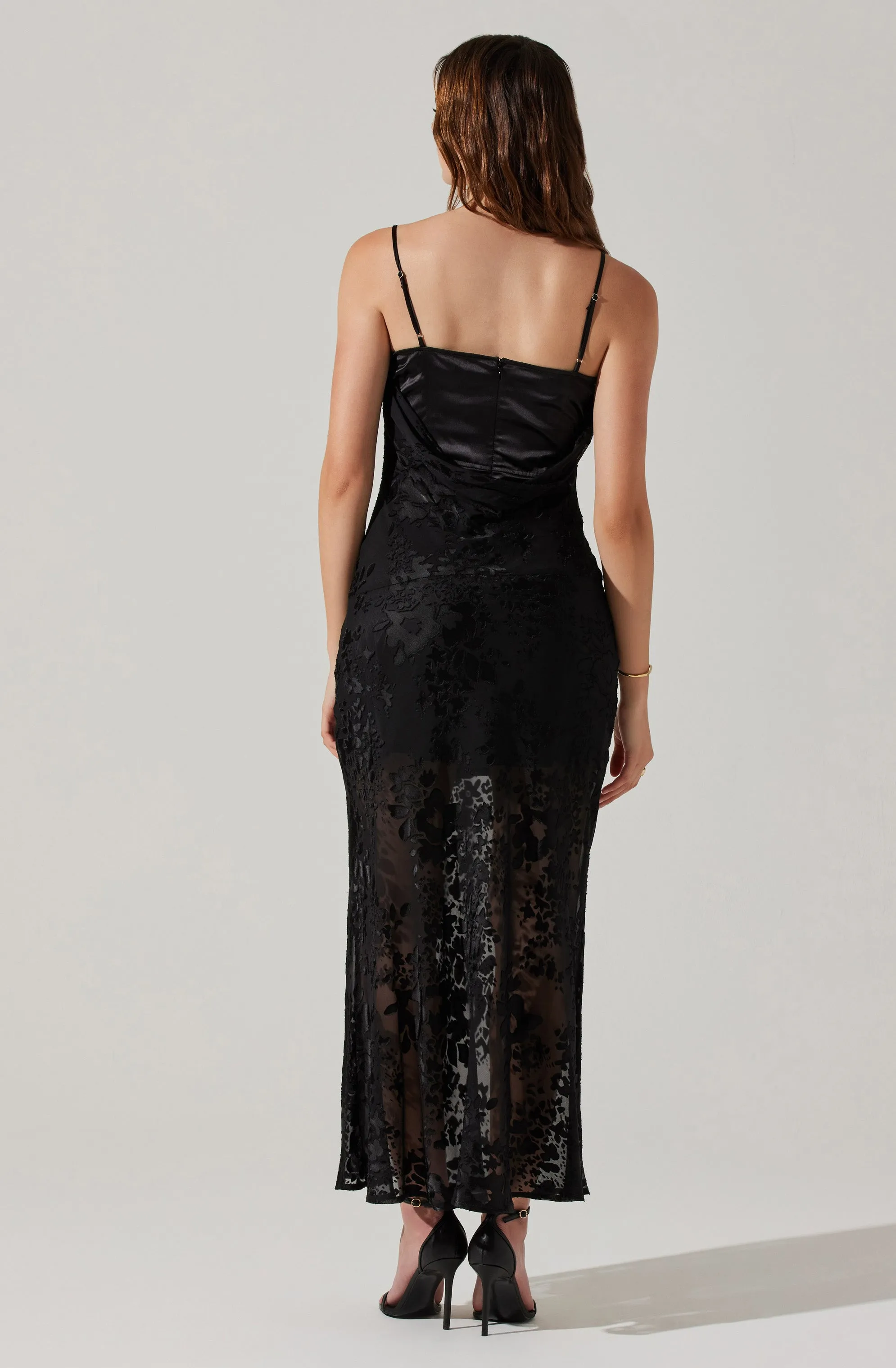 Aubrielle Burnout Maxi Dress