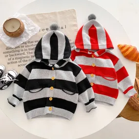 Baby Kid Boys Striped Color-blocking Cardigan Wholesale 23101950