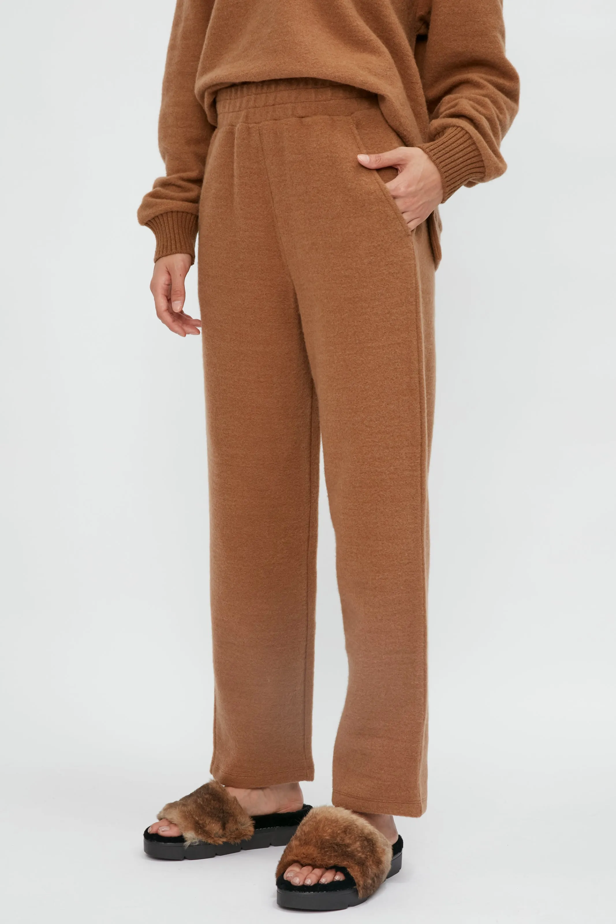 Beira Jersey Trouser Pant in Camel