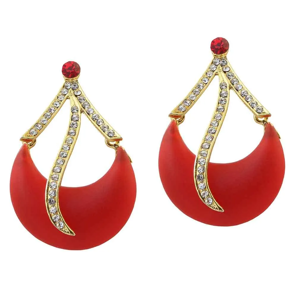 Bhavi Jewels Gold Plated Austrian Stone Dangler Earrings