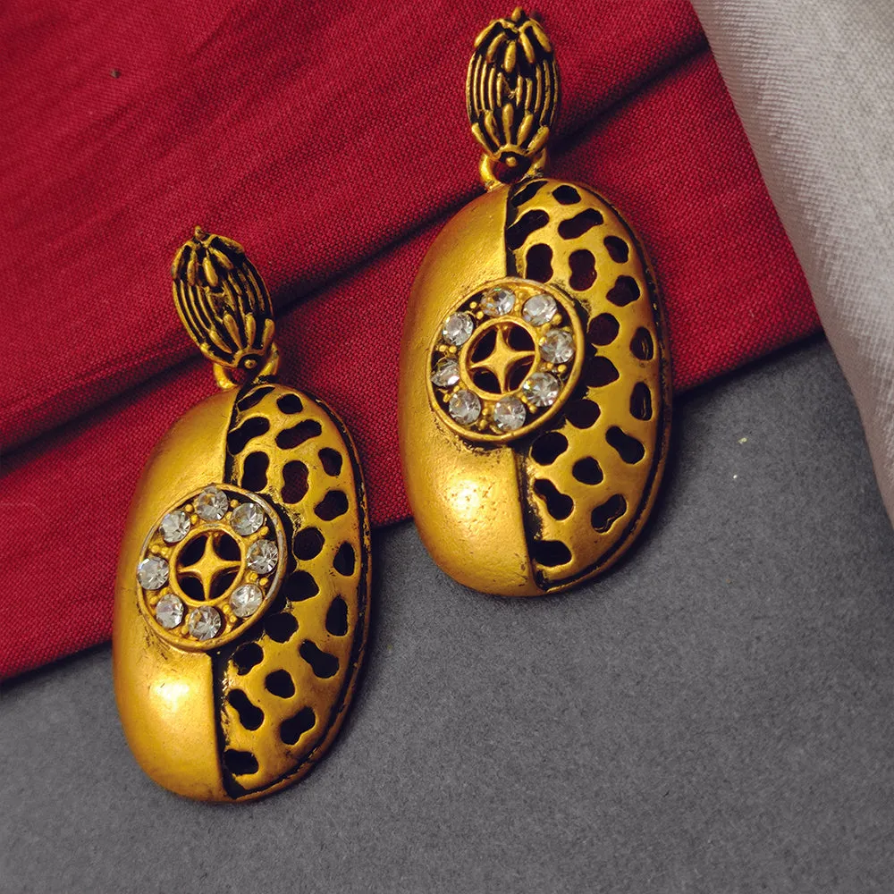 Bhavi Jewels Gold Plated Dangler Earrings