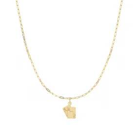 Build Your Own One Charm Necklace | 10k Yellow Gold