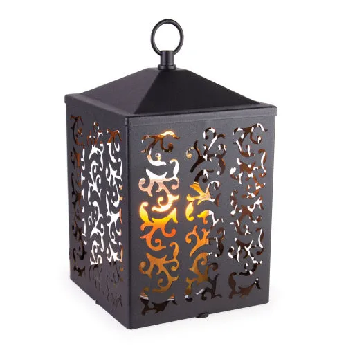 Candle Warmer Lantern Black Cottage