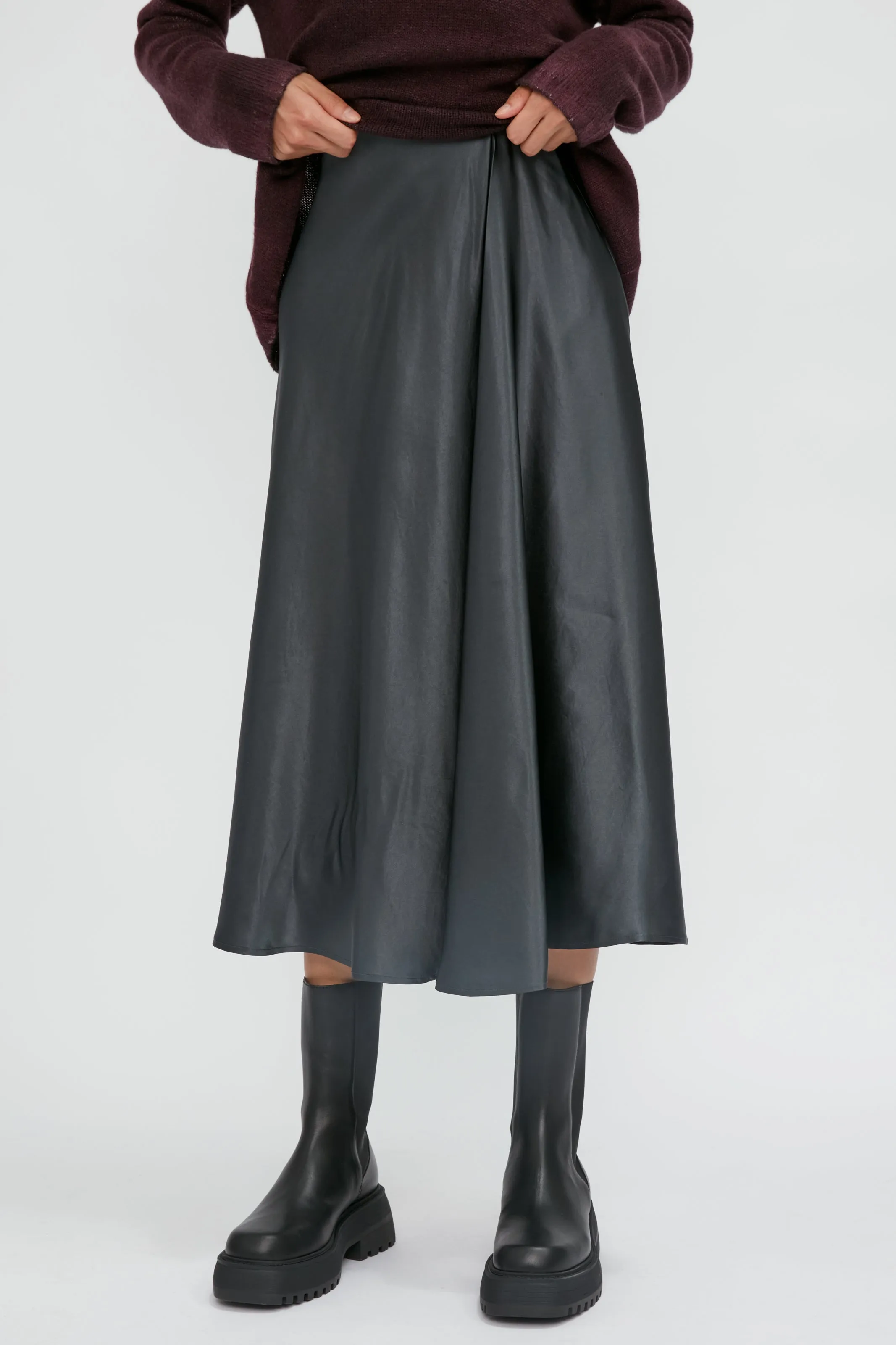 Coimbra Skirt in Medium Grey