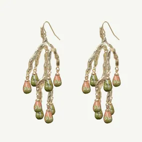 Delia Unakite Jasper Statement Earrings Large