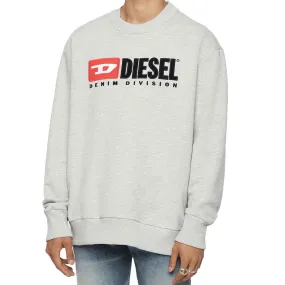 Diesel S-Crew-Division Felpa Grey Marl Sweatshirt