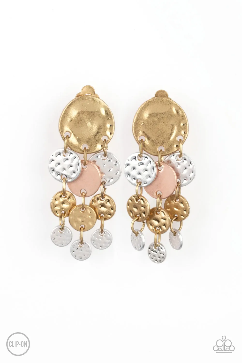 Do Chime In Multi Clip-On Earrings