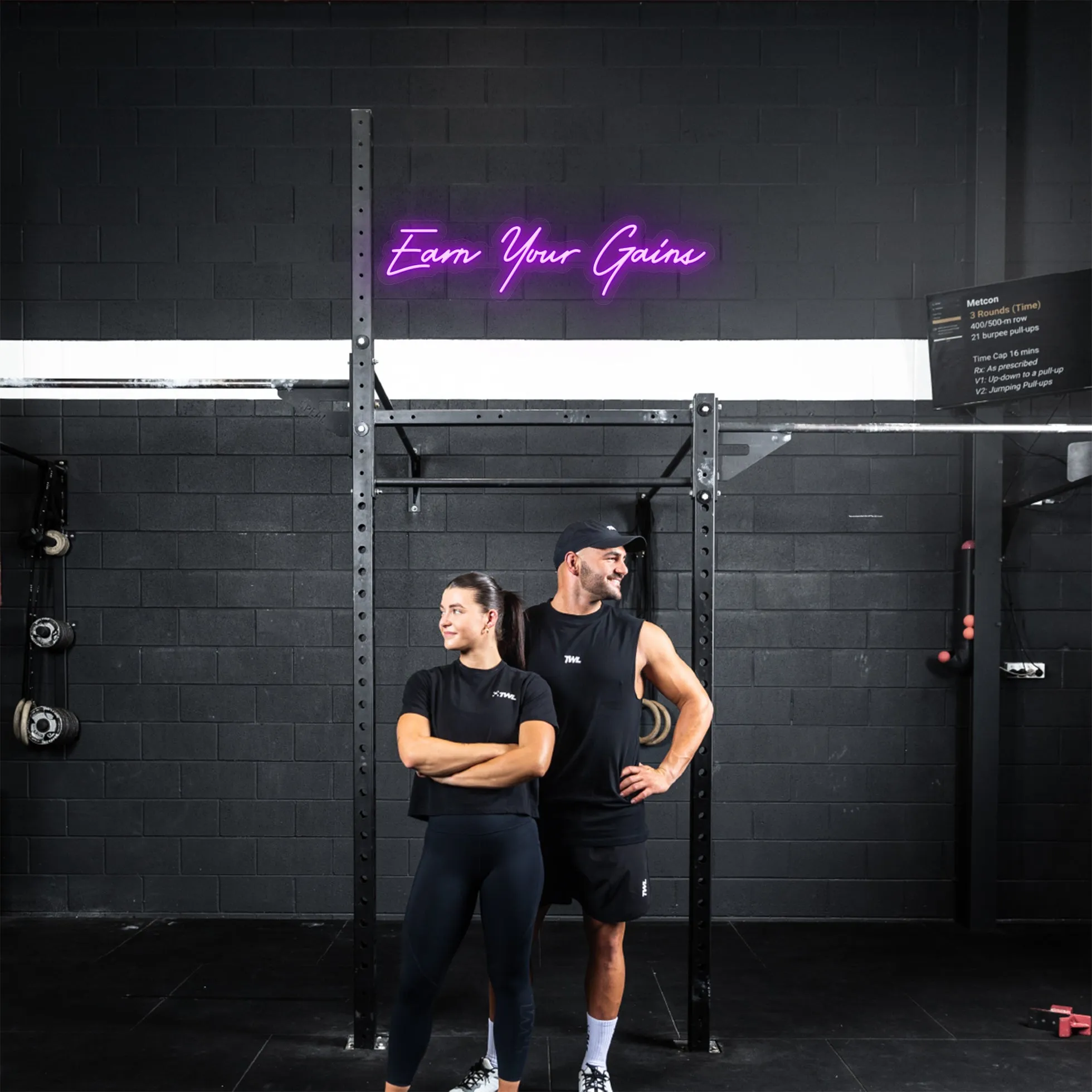 Earn Your Gains LED Neon Sign - MADE TO ORDER