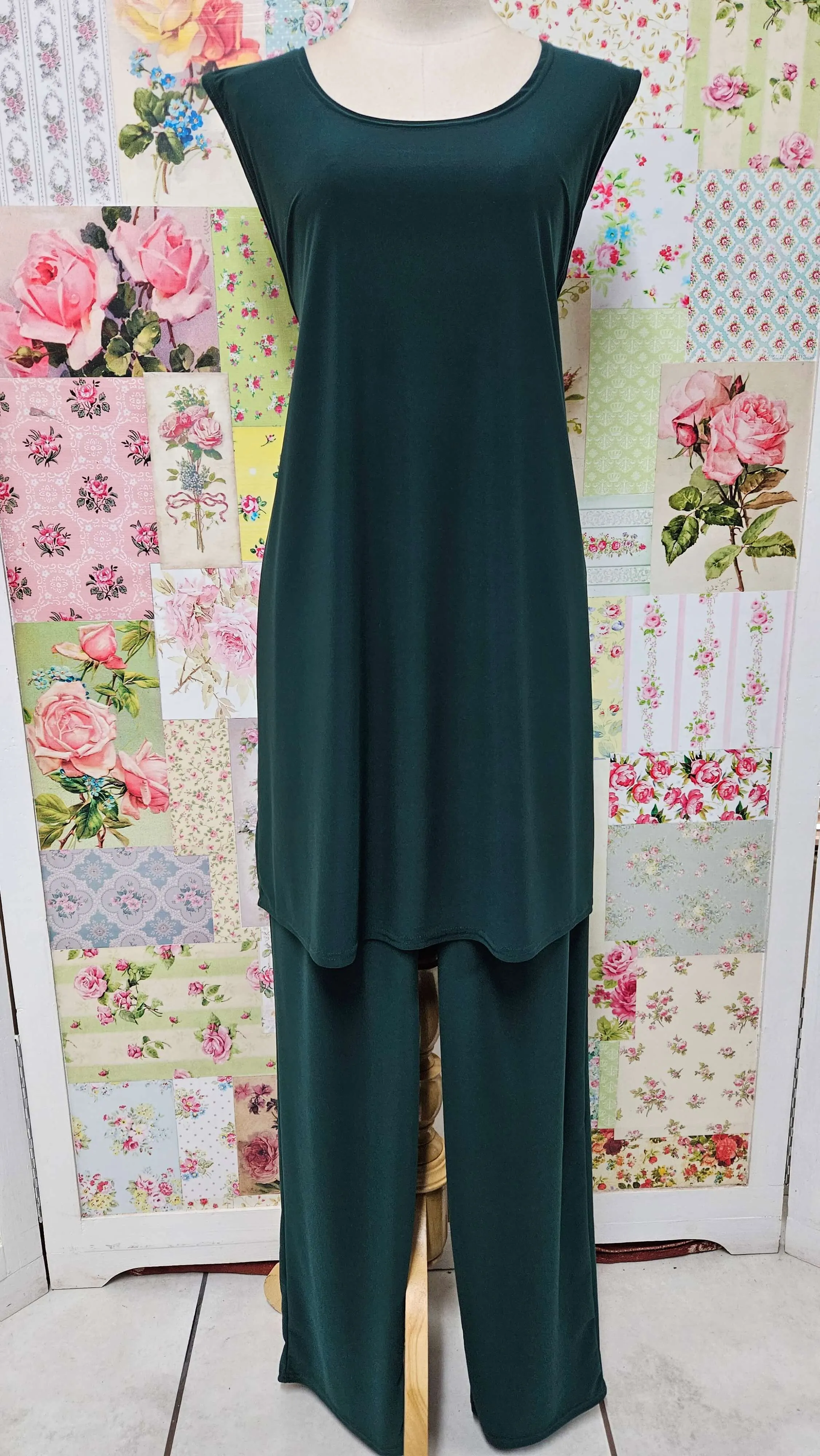 Emerald Green 3-Piece Pants Set LR0560