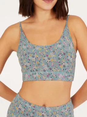 Florielle Lenzing™ EcoVero™ Floral Bralette - Pine Green