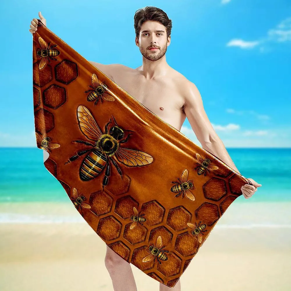 Gearhuman 3D Bee Beach Towel