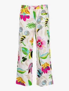 Gucci Floral Patterned Pants - 90s