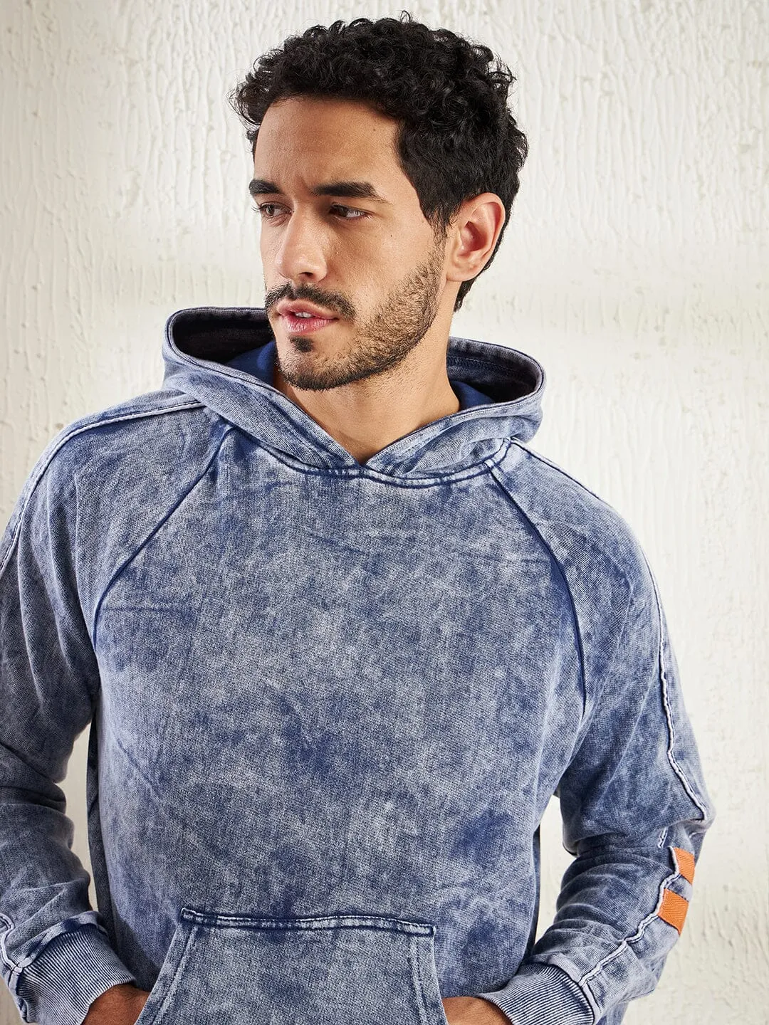 Indigo Oversized hooded Sweatshirt