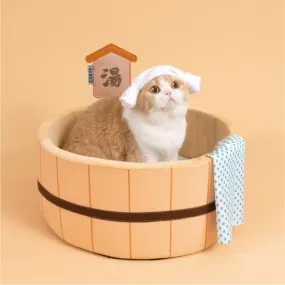 Japanese Onsen Tub Pet Bed