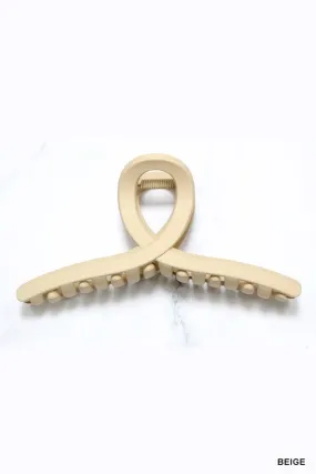 Jillian Twist Claw Hair Clip - Beige