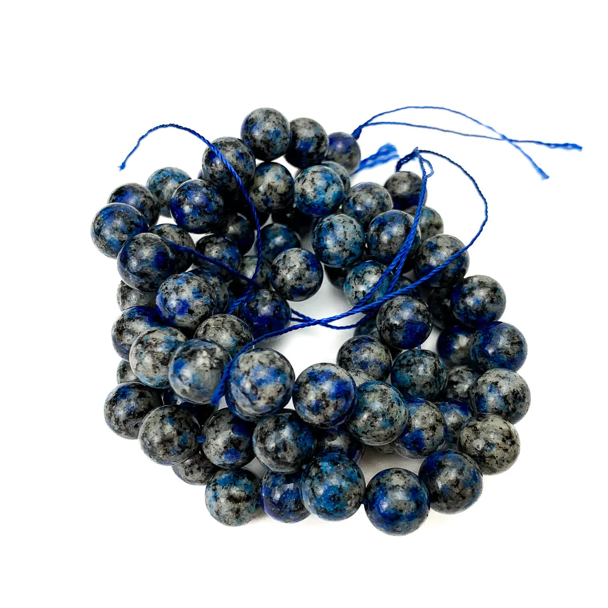 K2 Granite / Azurite 10mm Smooth Rounds