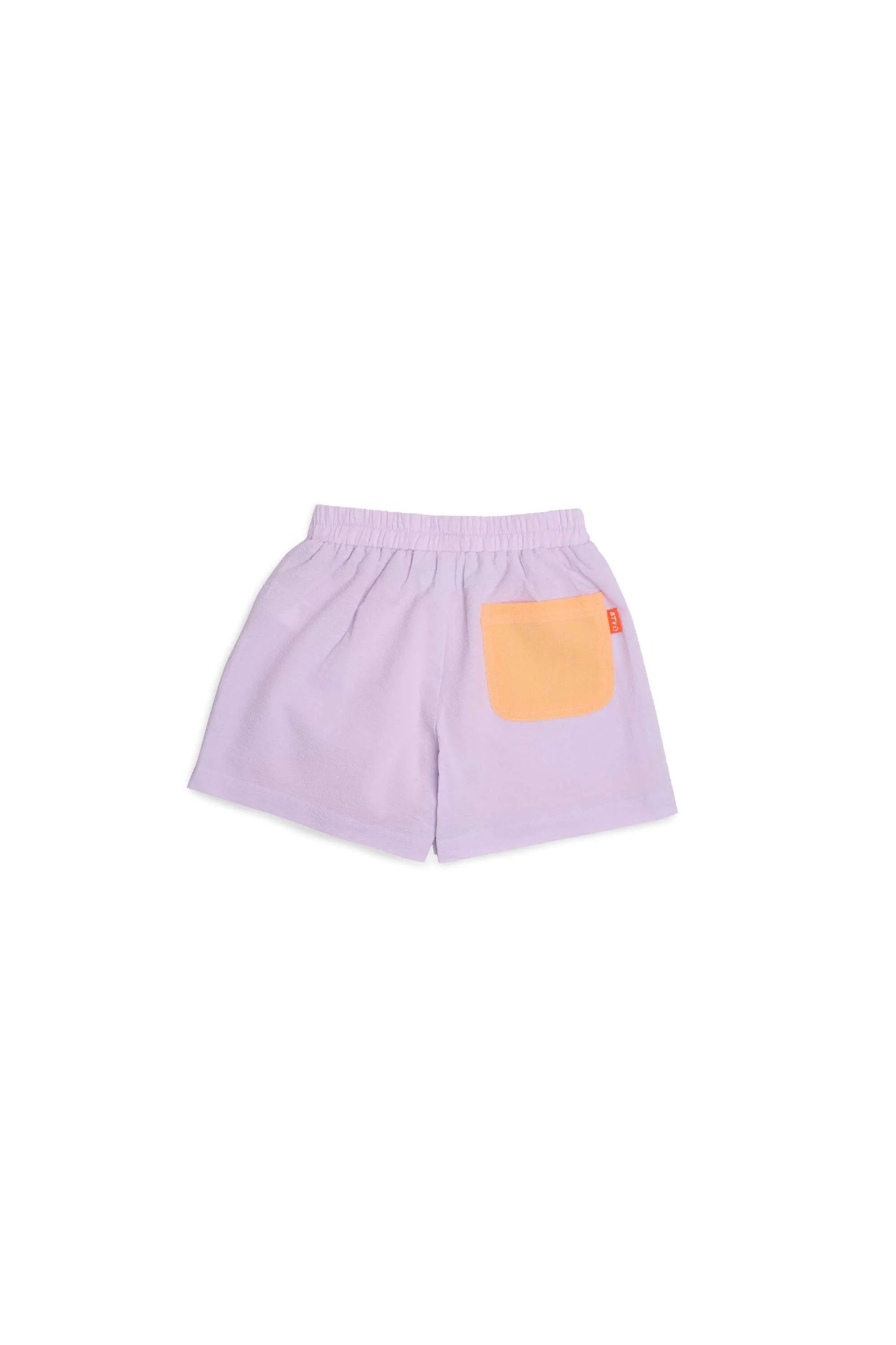 Kids Colourblock Seersucker Skorts