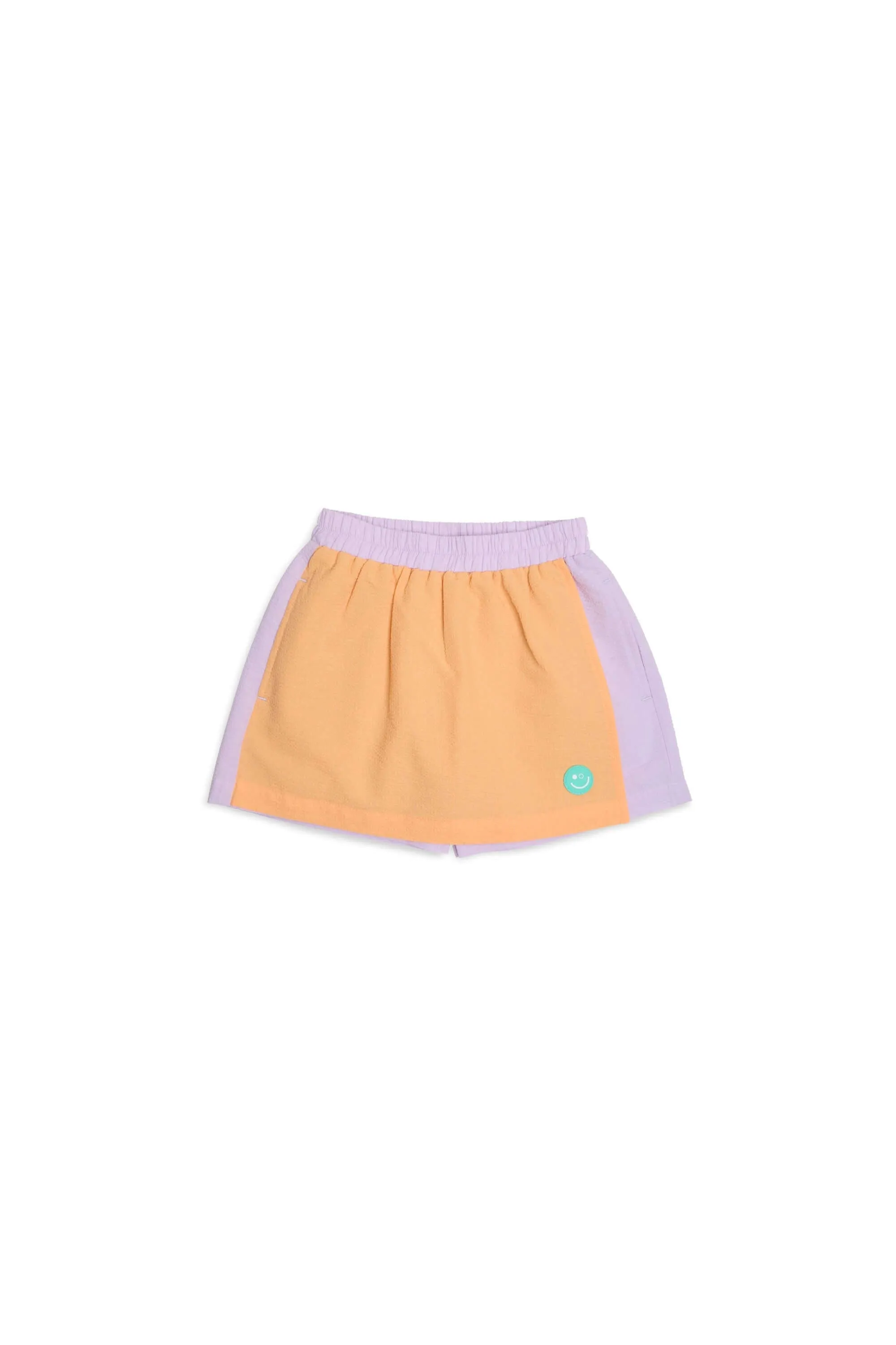 Kids Colourblock Seersucker Skorts