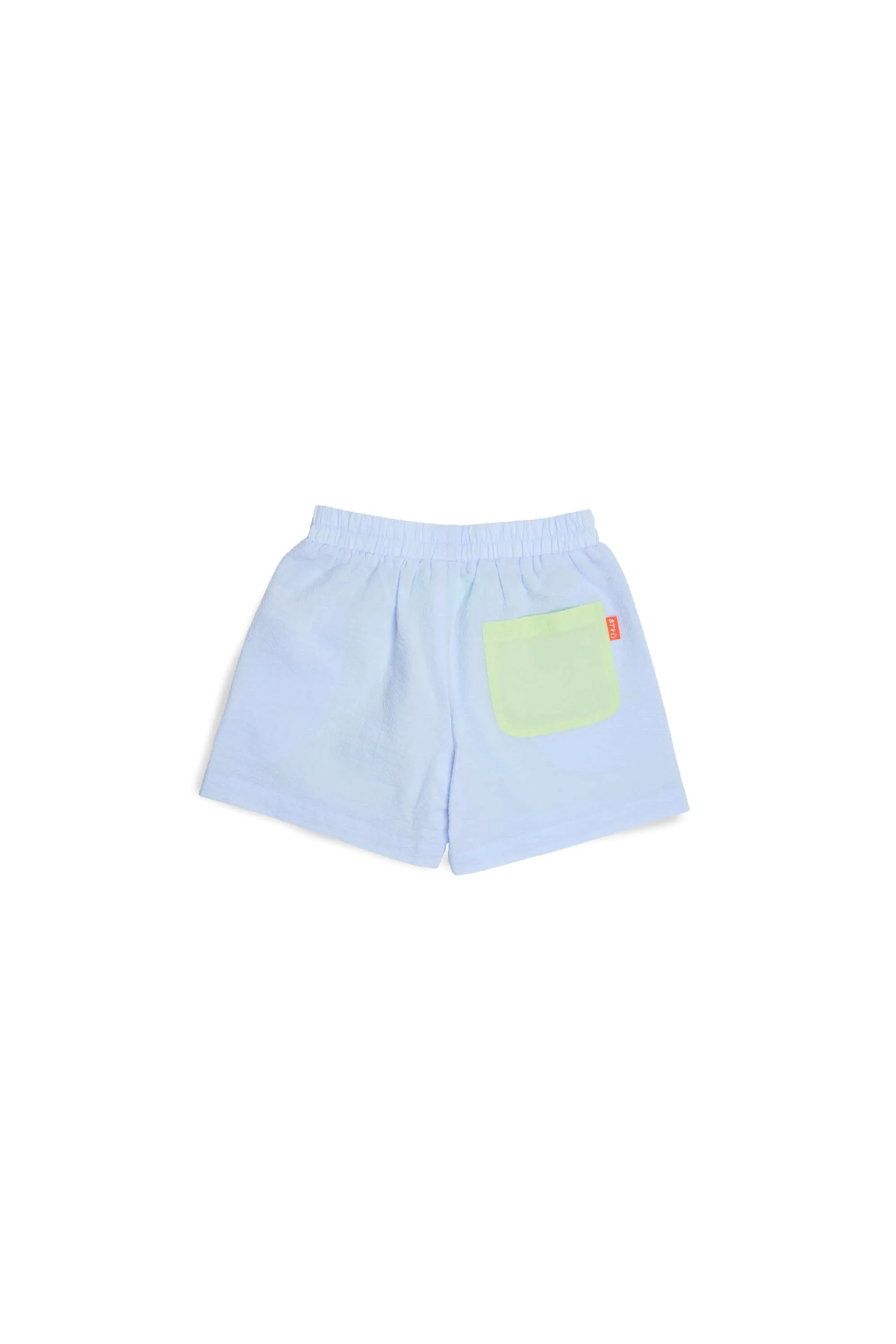 Kids Colourblock Seersucker Skorts