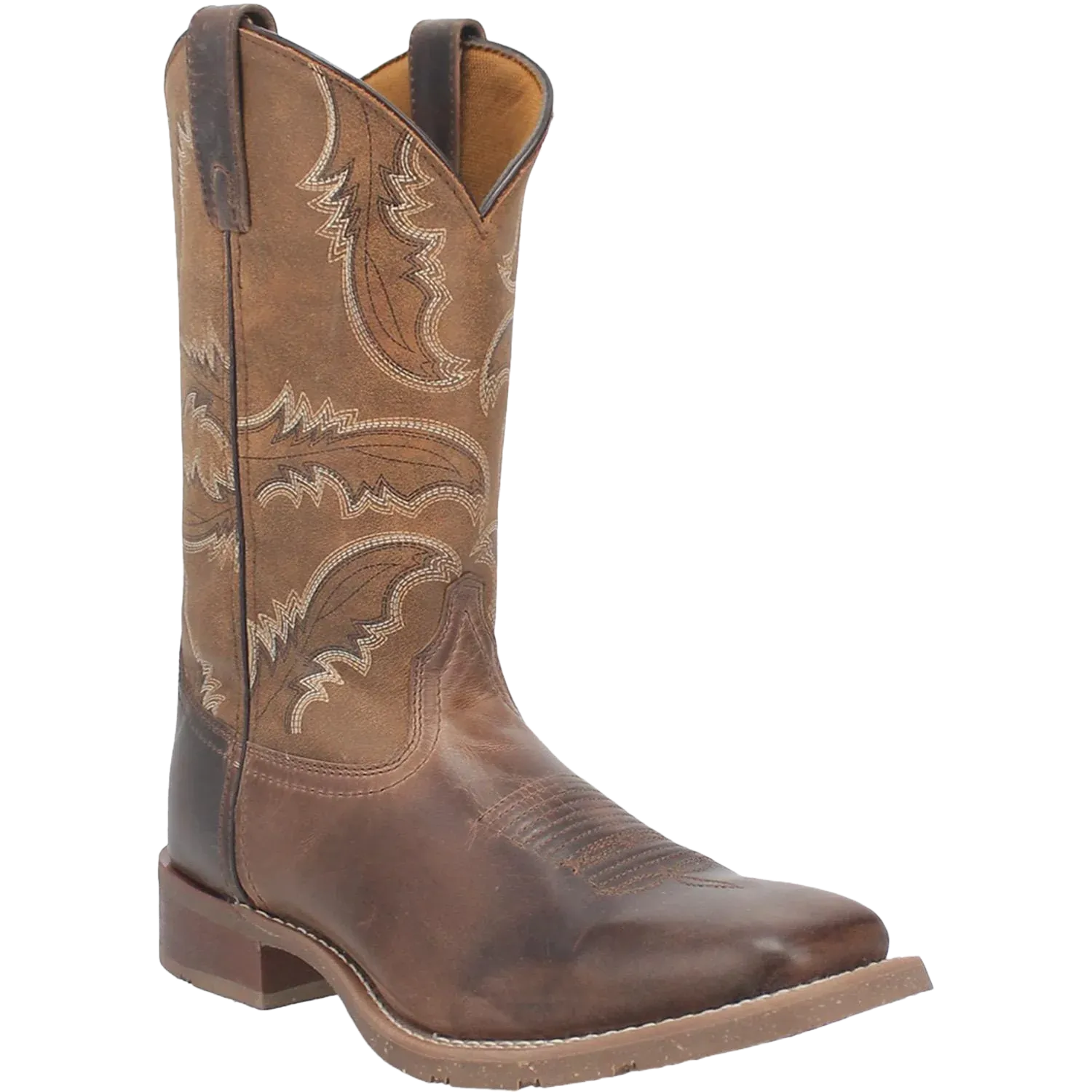 'Laredo' Men's 11" Bradshaw Western Square Toe - Brown / Tan