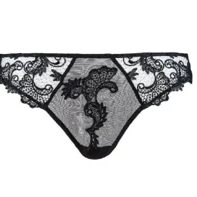 Lise Charmel Dressing Floral Italian Brief in Noir ACC0788