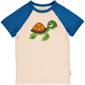 Maxomorra Turtle Organic Cotton Single Print Short Sleeved Top