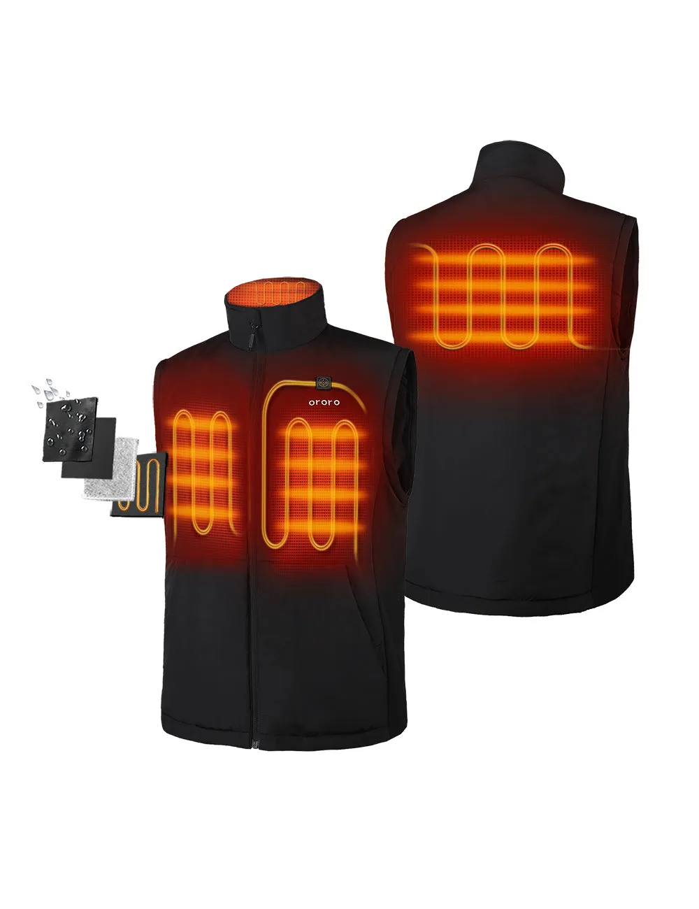 Men's Heated Golf Jacket (with Zip-Off Sleeves)