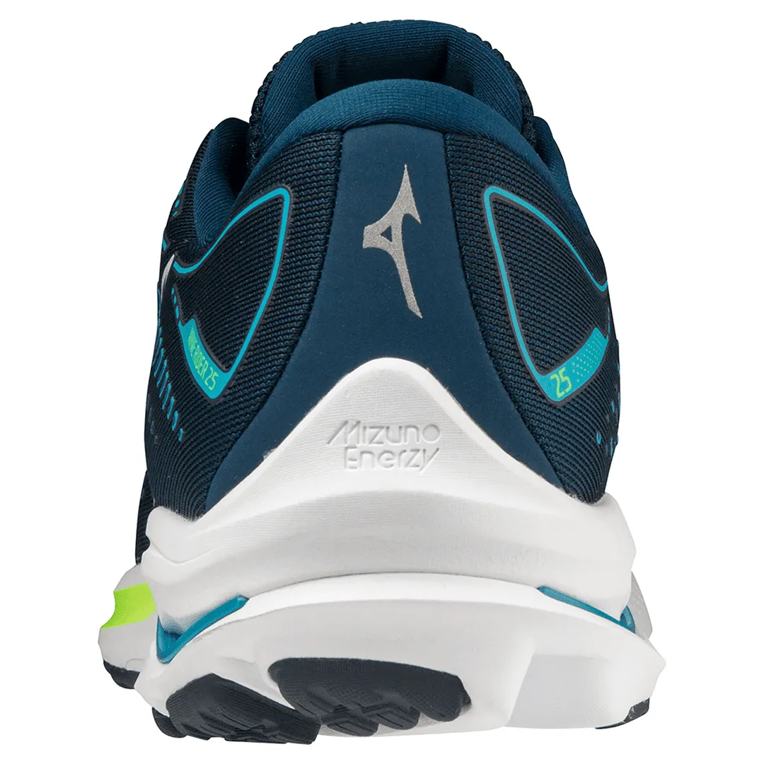 Mizuno Wave Rider 25 (Men's) - Gibraltar/White/Green Gecko