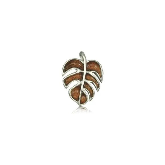 Monstera Koa Wood Pendant