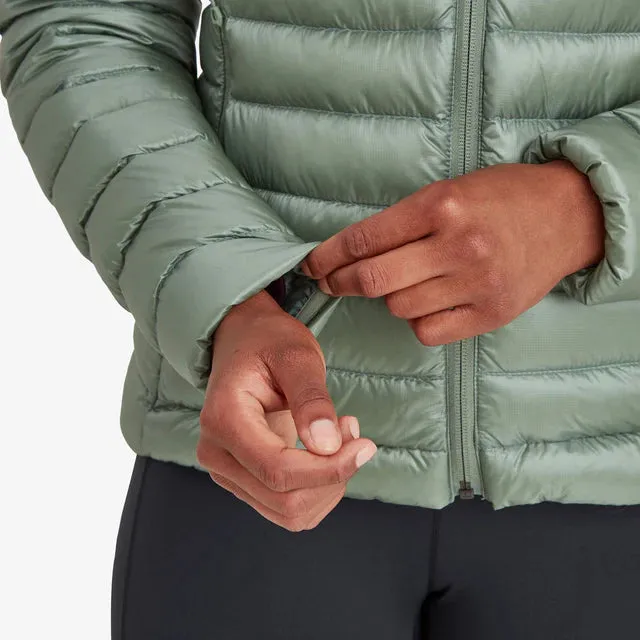 Montane Women's Anti-Freeze Hooded Down Insulated Jacket - Pale Sage