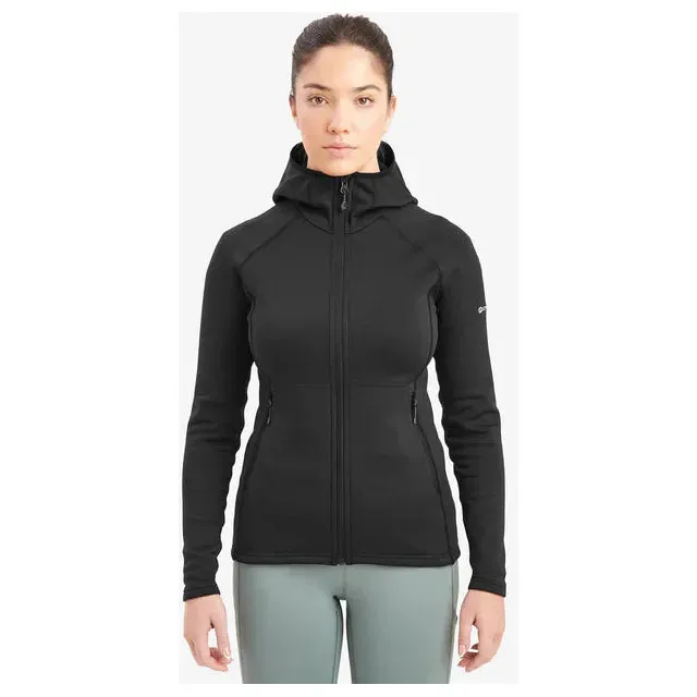 Montane Women's Fury Hooded Fleece Jacket - Black