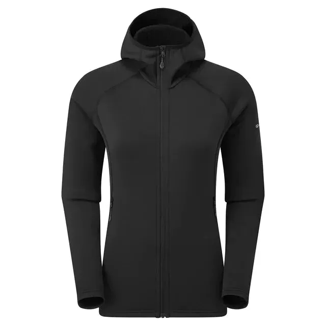 Montane Women's Fury Hooded Fleece Jacket - Black