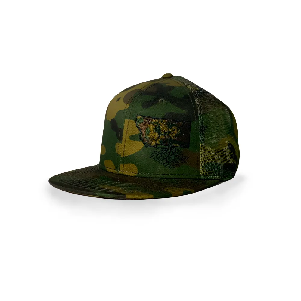 MT Roots Flat Bill Snapback Hat