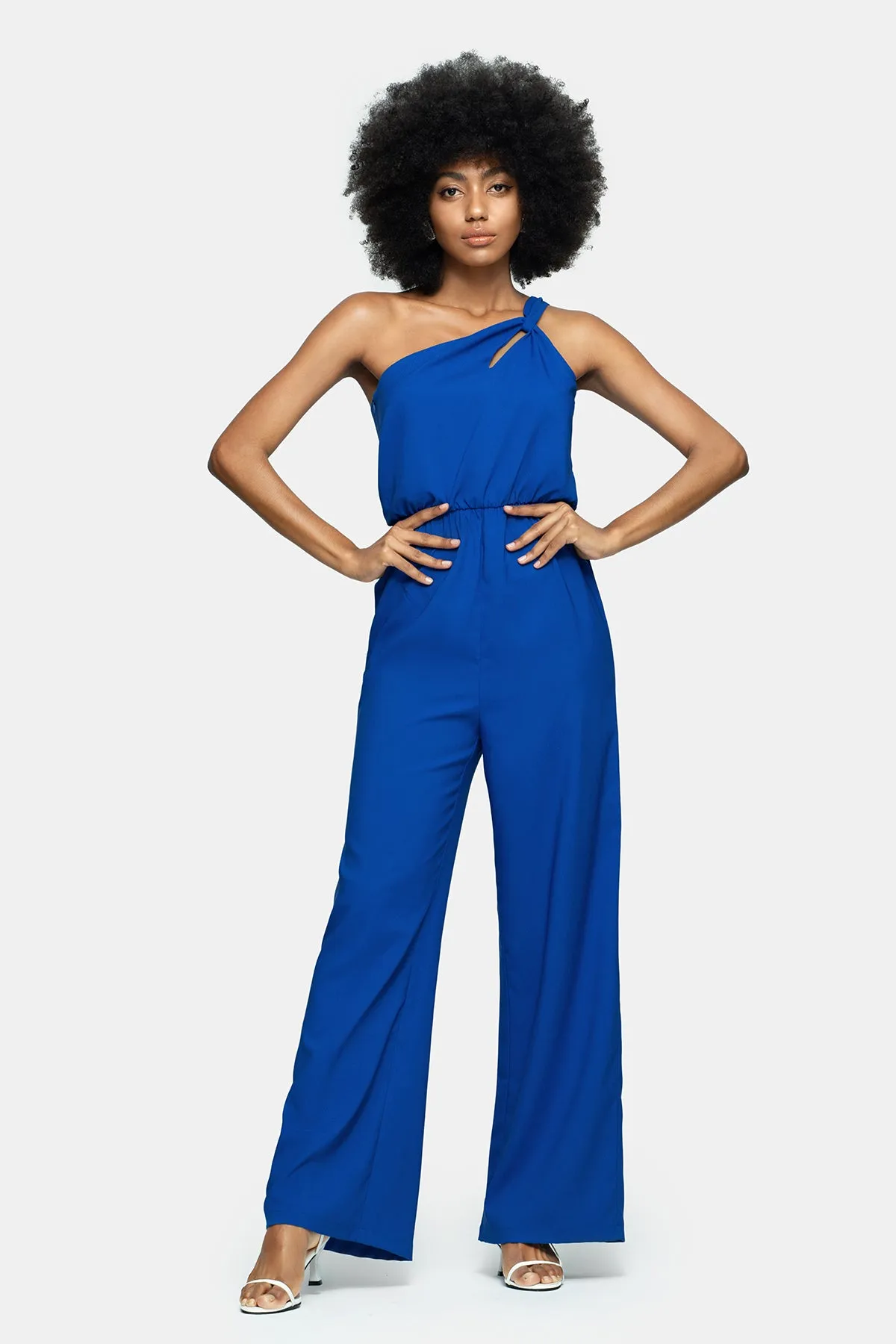 One-Shoulder Wide-Leg Jumpsuit