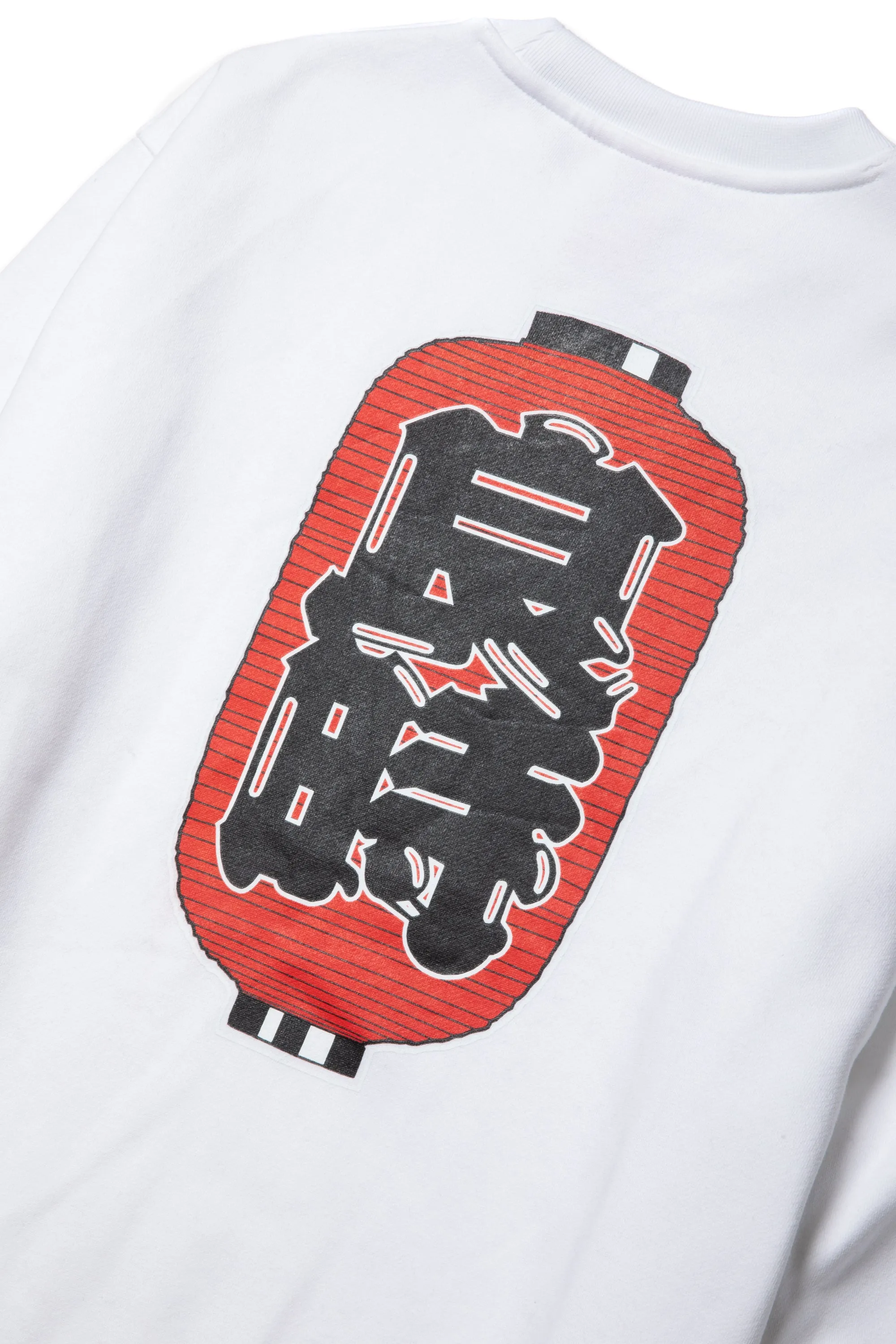 PAPER LANTERN LOGO CREWNECK FL WHITE