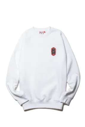 PAPER LANTERN LOGO CREWNECK FL WHITE