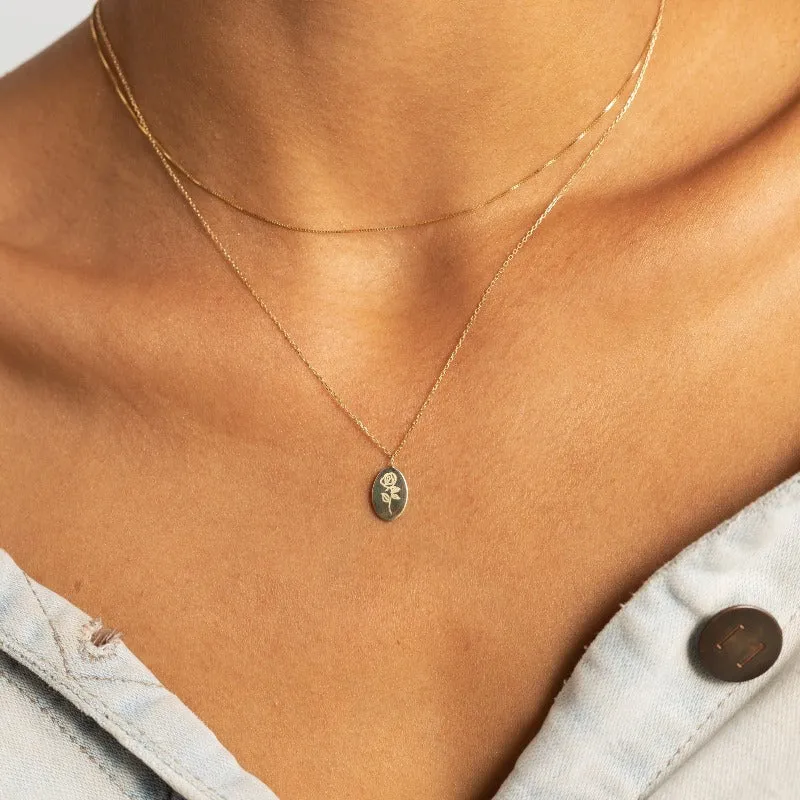 Rosebud Necklace