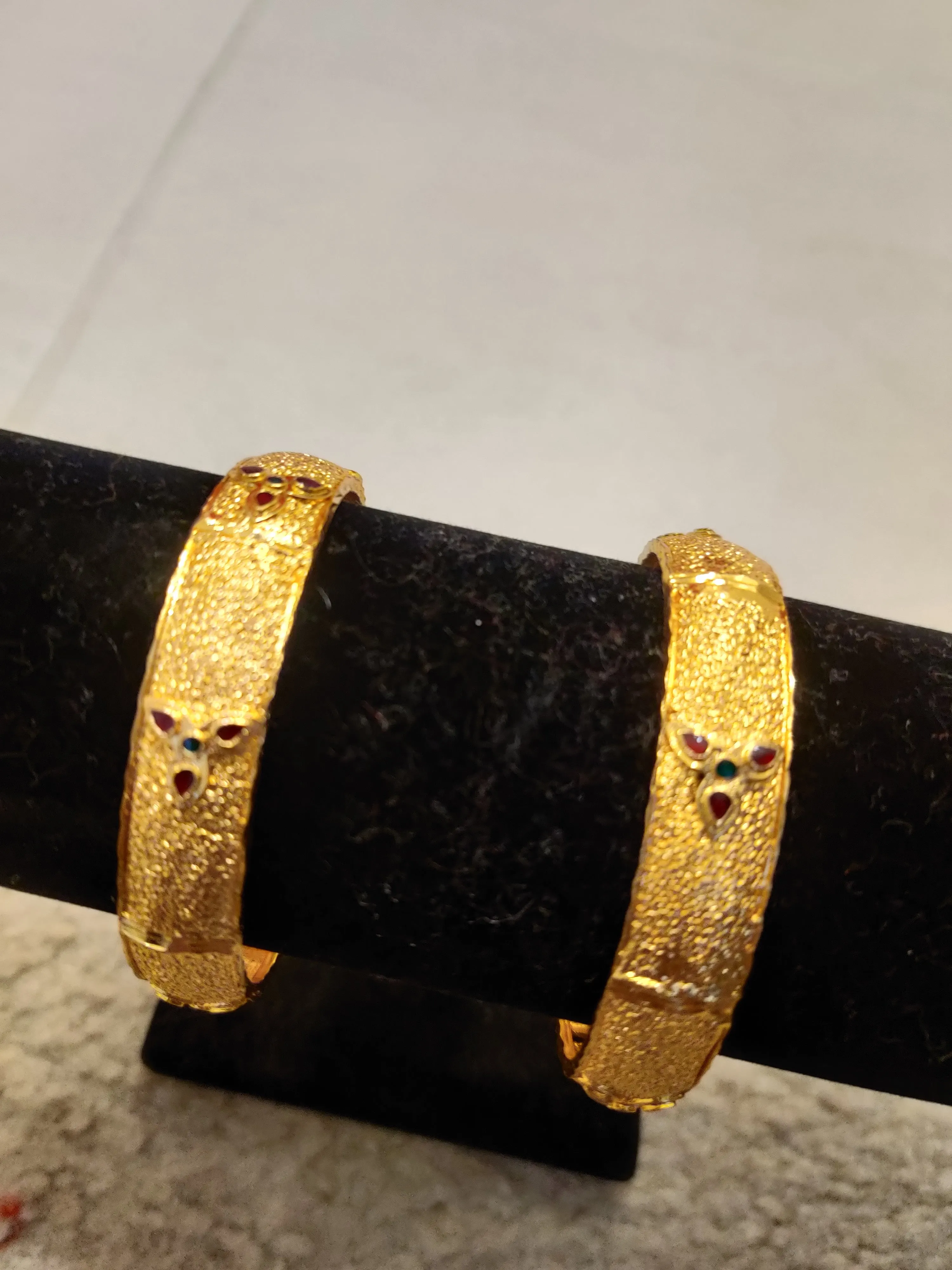 Stunning Gold Plated Meenakari Bangles Set For Women