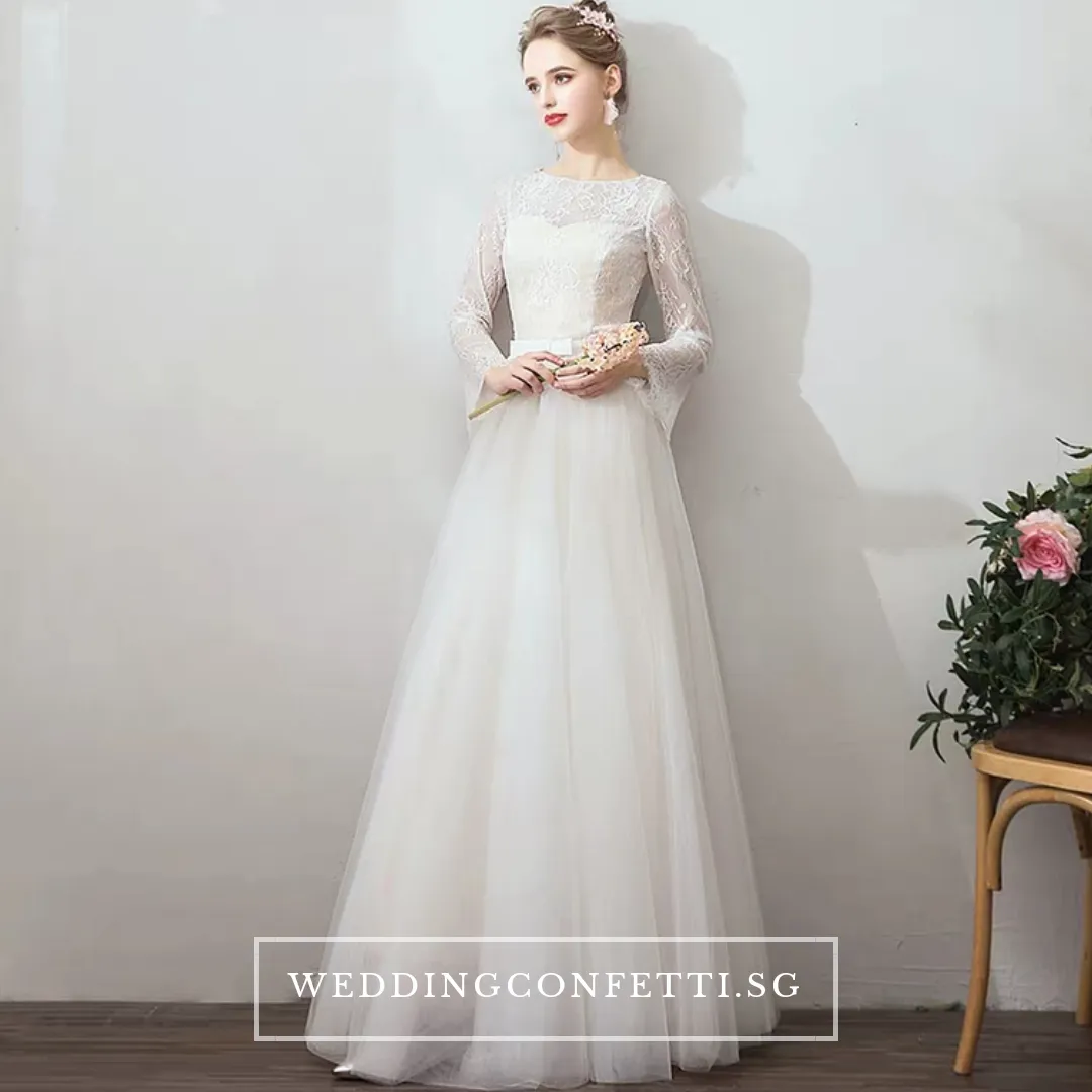 The Jerena Wedding Bridal Long Sleeves Gown