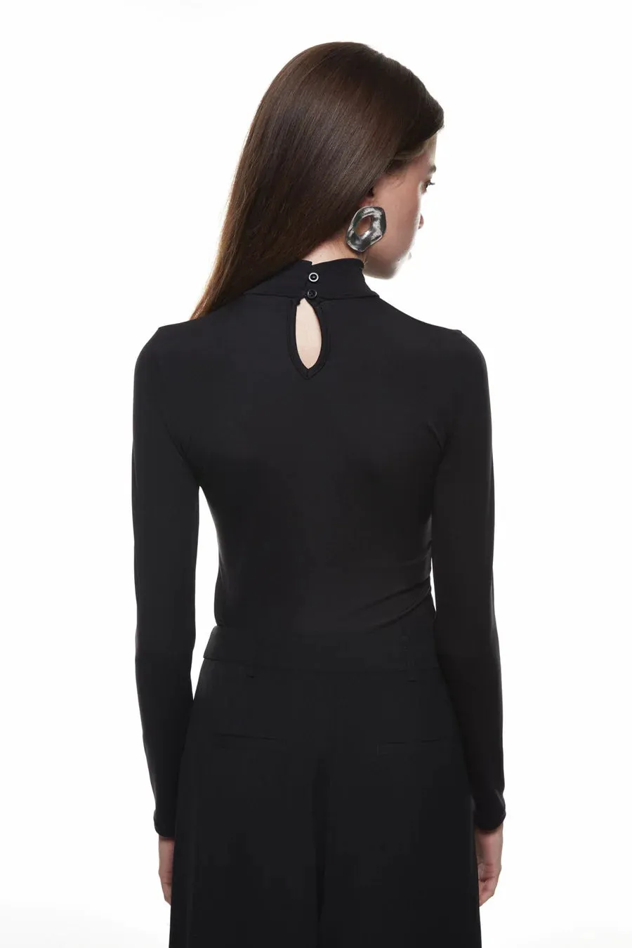 Turtleneck Bodysuit - Black